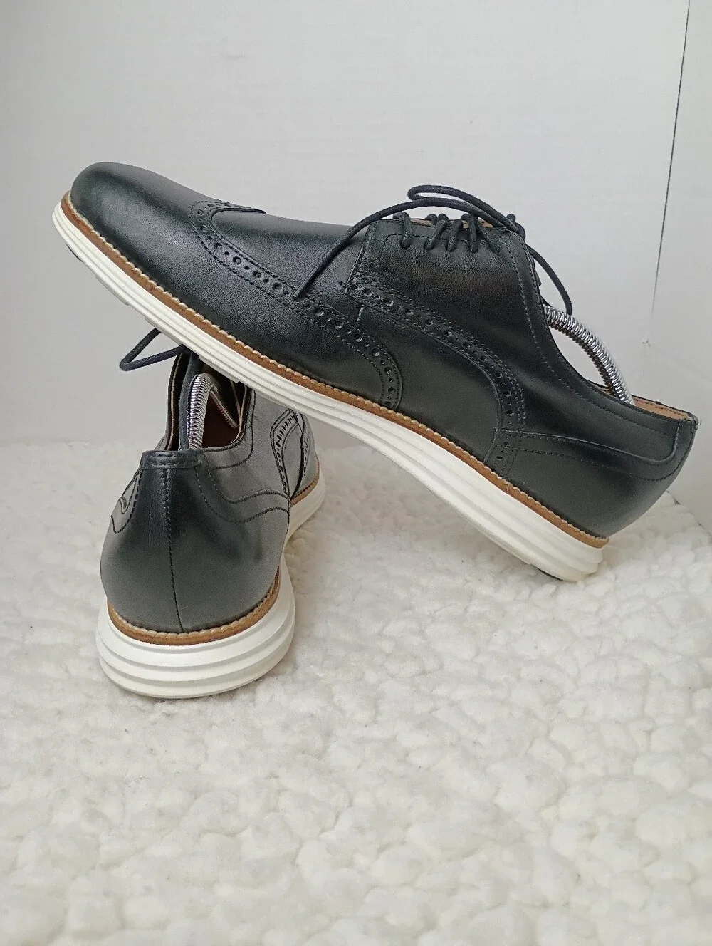 Cole Haan OriginalGrand Wingtip Oxford Black Leather Men 11.5 C26369 Dress